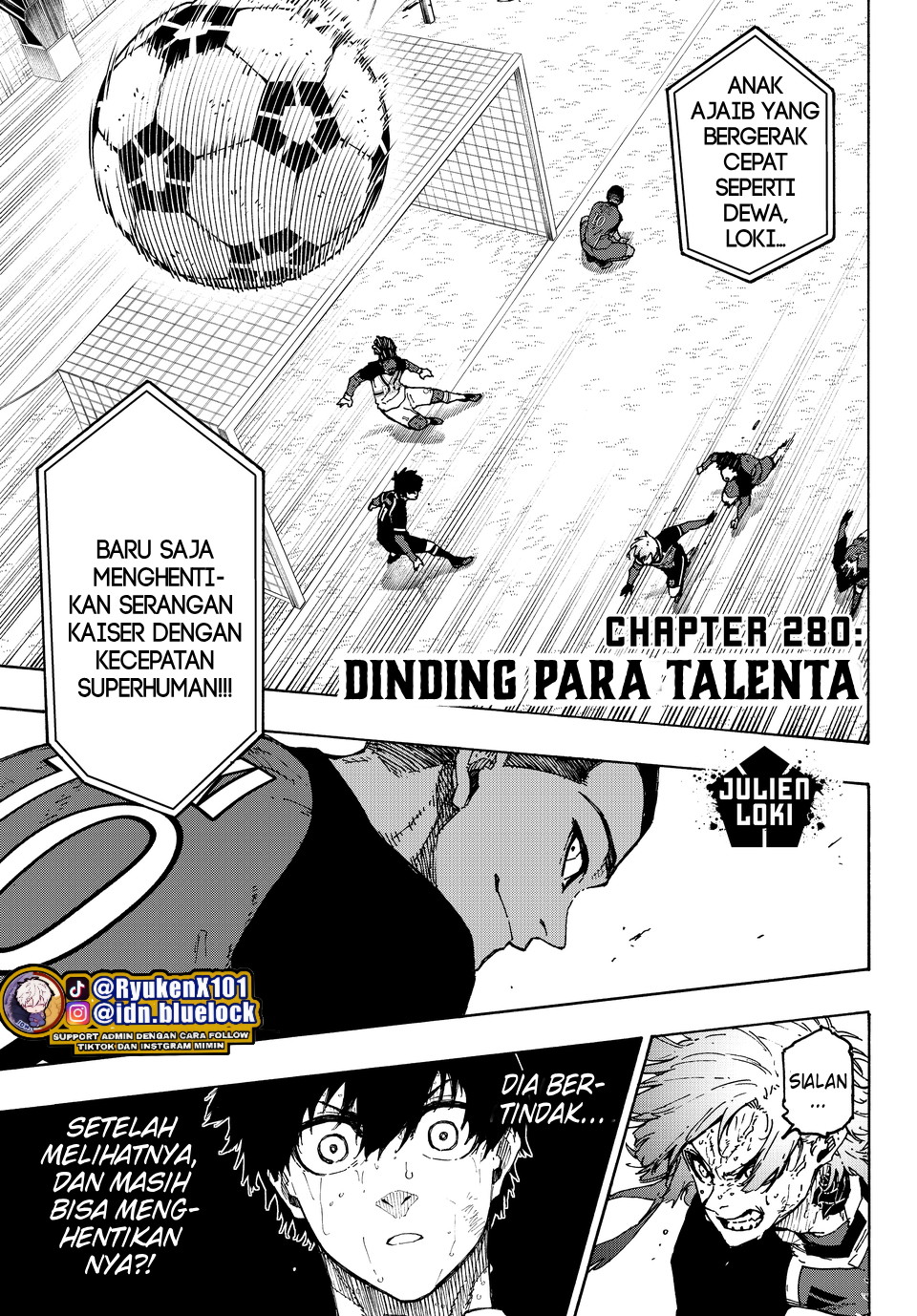 Komik Blue Lock Chapter 280 gambar nomor 1
