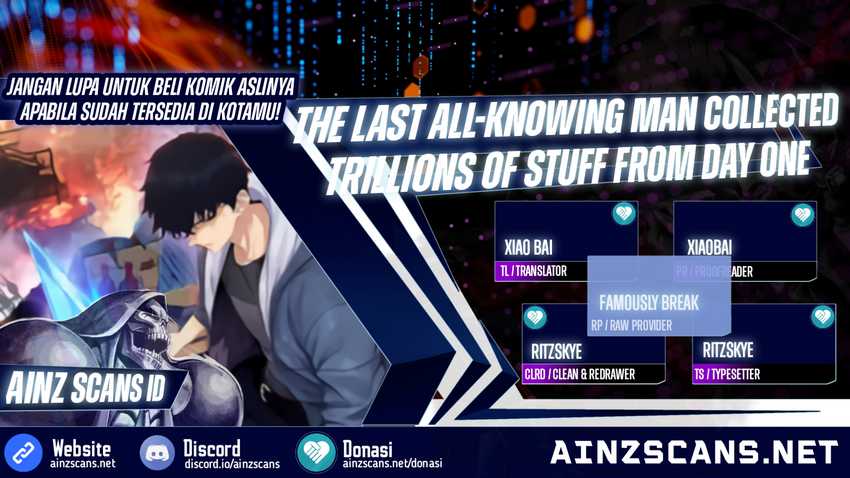 Komik The Last All-Knowing Man Collected Trillions of Stuff from Day One Chapter 33 gambar nomor 1