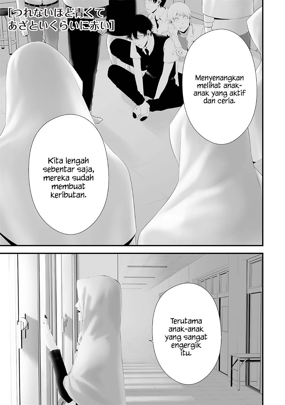 Komik Tsurenai Hodo Aokute Azatoi Kurai ni Akai Chapter 45 gambar nomor 1