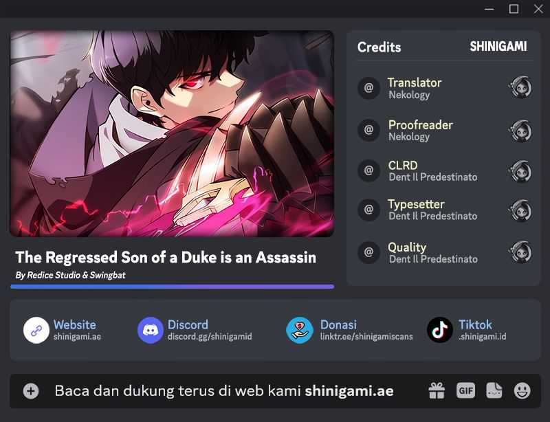Komik The Regressed Son Of A Duke Is An Assassin Chapter 49 gambar nomor 1