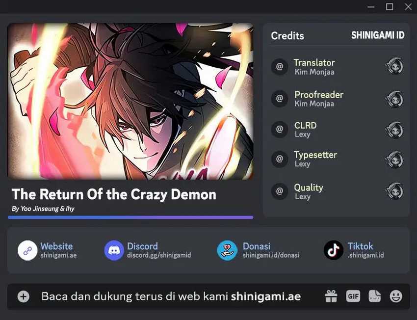 Komik Return of the Mad Demon Chapter 131 gambar nomor 1