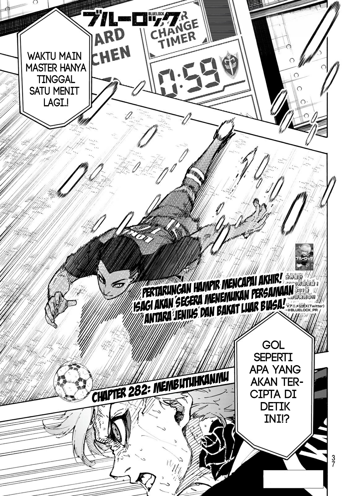 Komik Blue Lock Chapter 282 gambar nomor 1