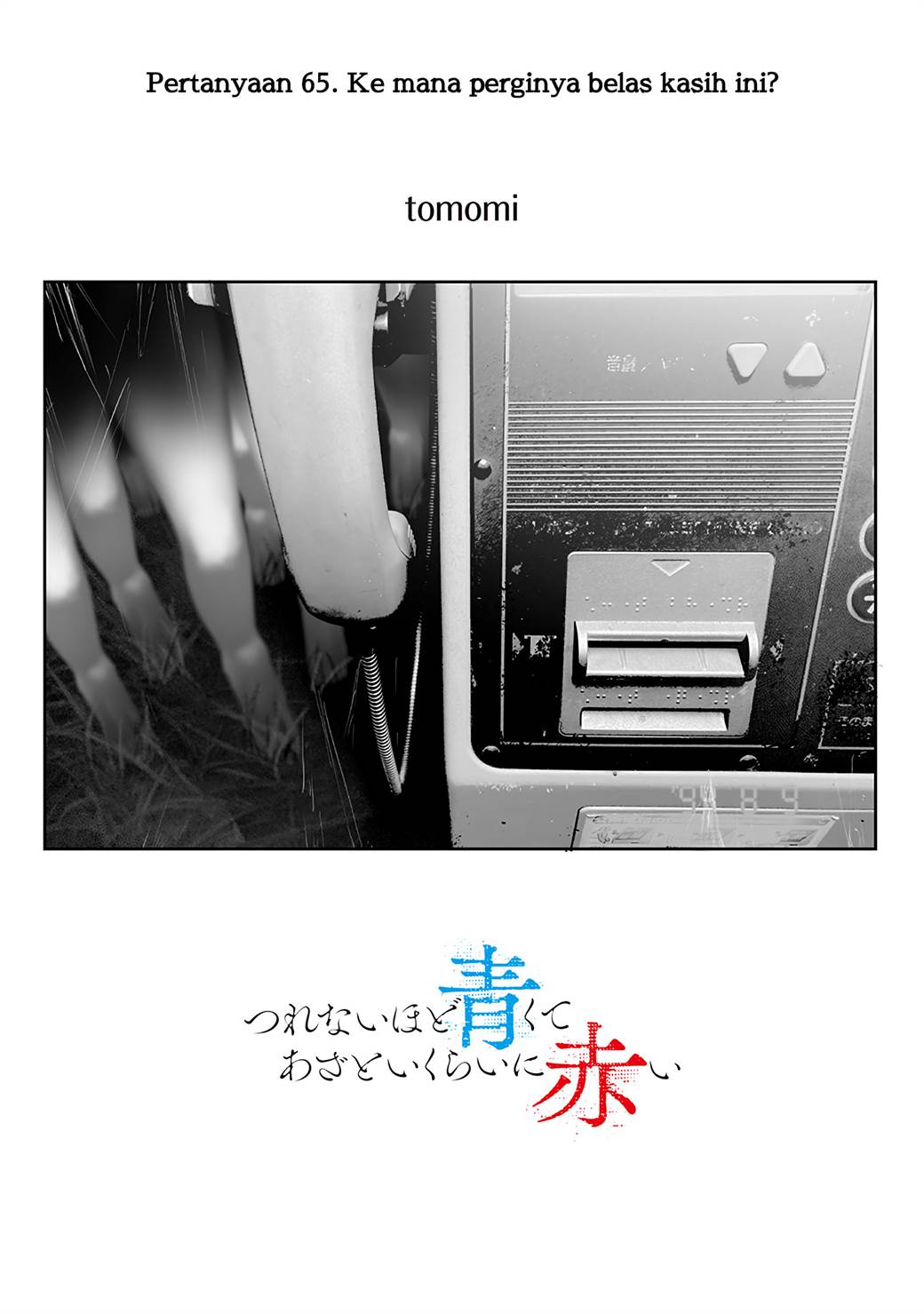 Manga Tsurenai Hodo Aokute Azatoi Kurai ni Akai Chapter 65 gambar nomor 2