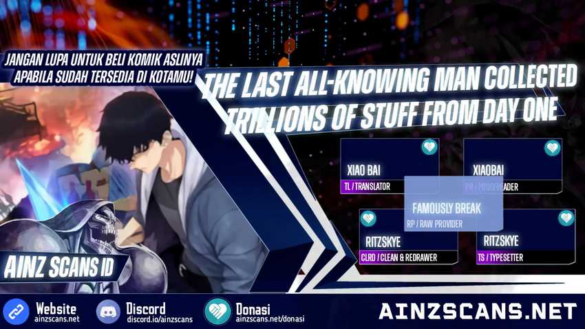 Komik The Last All-Knowing Man Collected Trillions of Stuff from Day One Chapter 27 gambar nomor 1