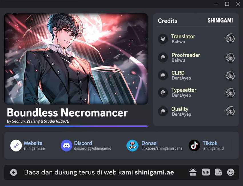 Komik Boundless Necromancer Chapter 106 gambar nomor 1