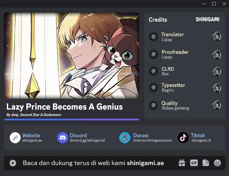 Komik Lazy Prince Becomes a Genius Chapter 129 gambar nomor 1