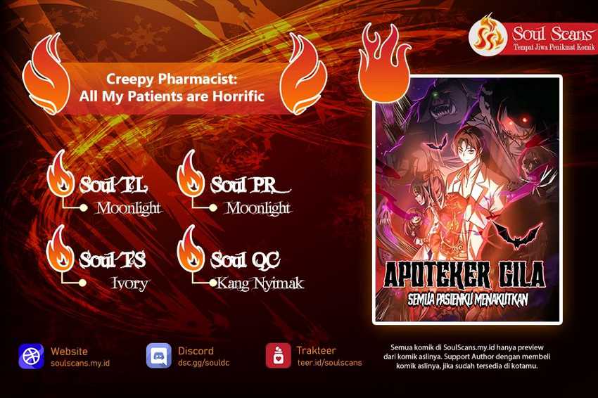 Komik Creepy Pharmacist: All My Patients Are Horrific Chapter 59 gambar nomor 1