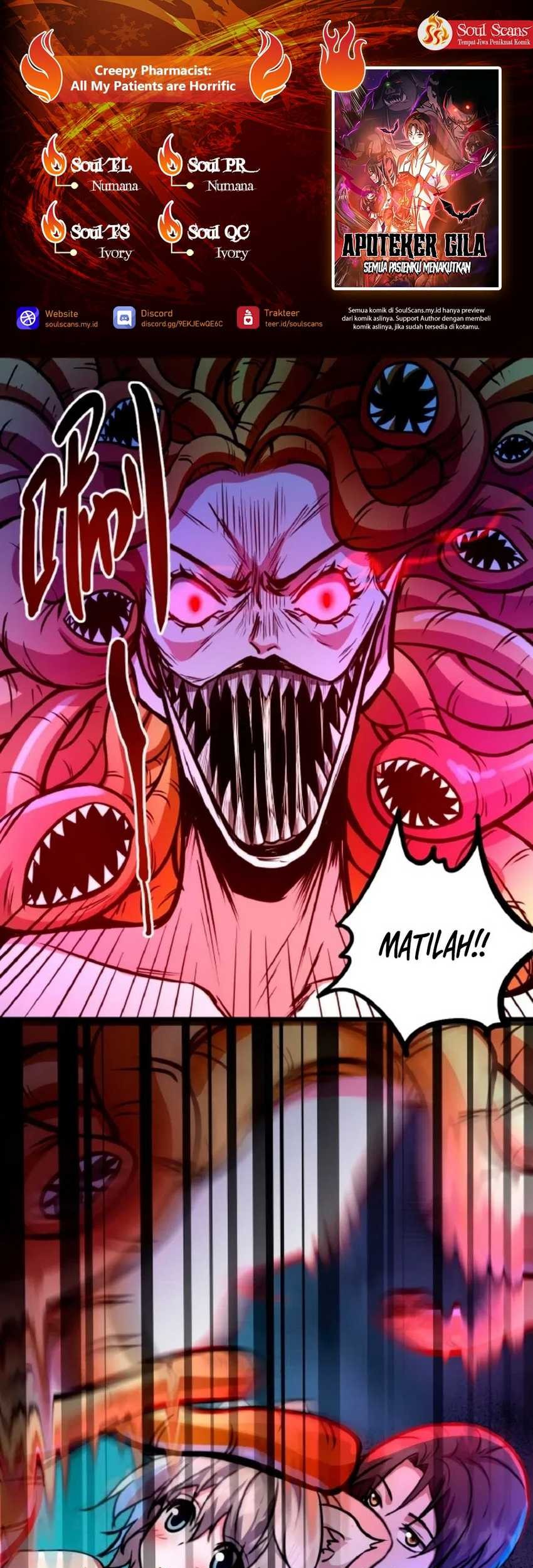 Komik Creepy Pharmacist: All My Patients Are Horrific Chapter 45 gambar nomor 1