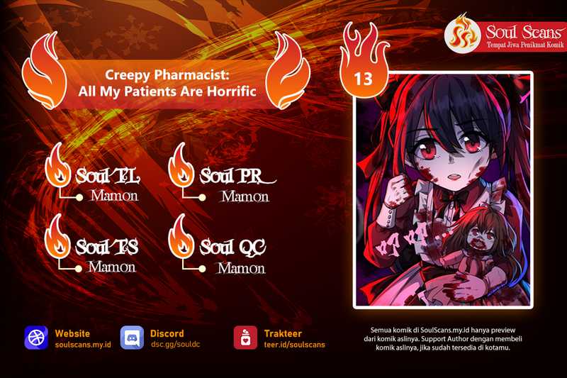 Komik Creepy Pharmacist: All My Patients Are Horrific Chapter 14 gambar nomor 1