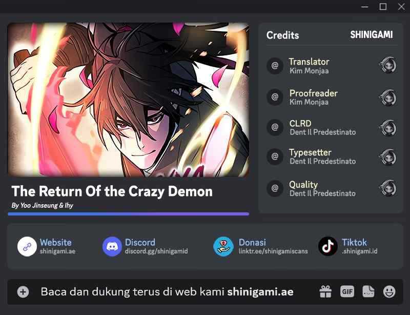 Komik Return of the Mad Demon Chapter 135 gambar nomor 1