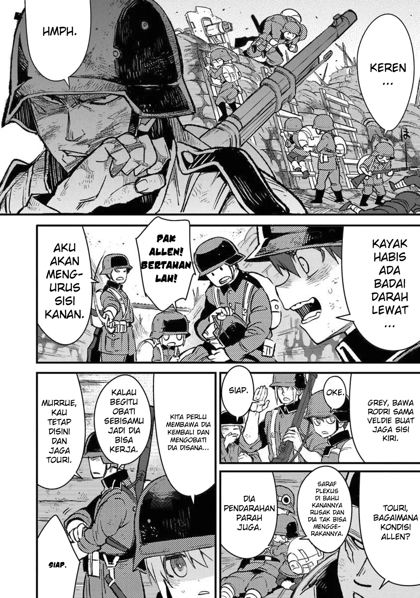 TS Eiseihei-san no Senjou Nikki Chapter 13 Gambar 18