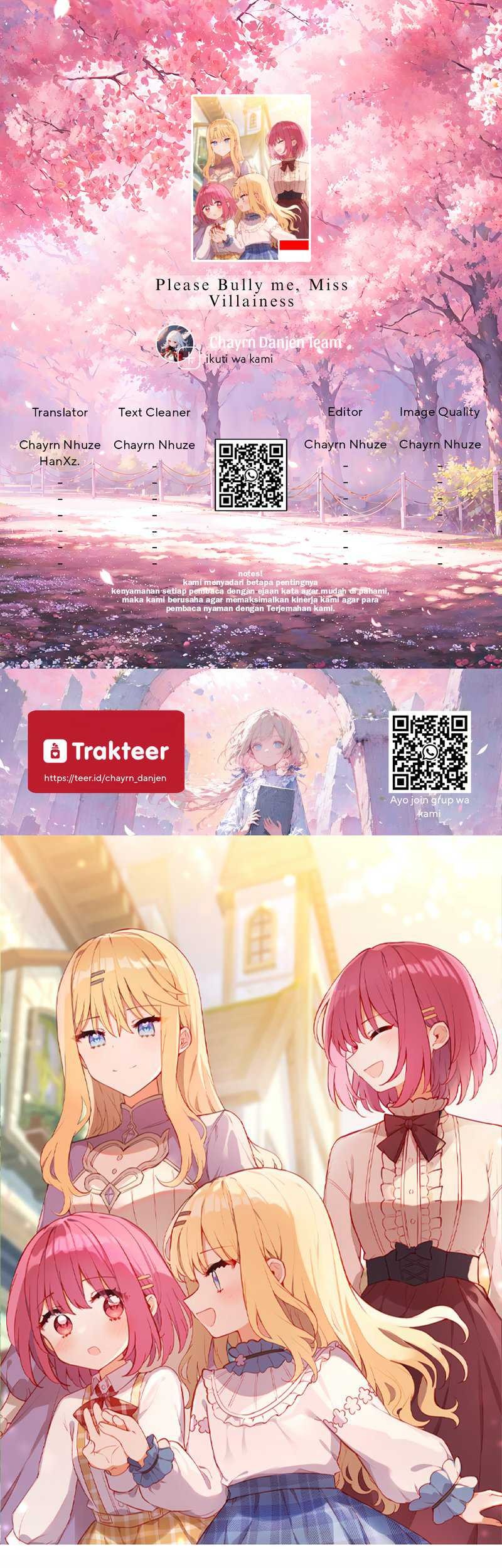 Komik Please Bully Me, Miss Villainess! Chapter 97 gambar nomor 1