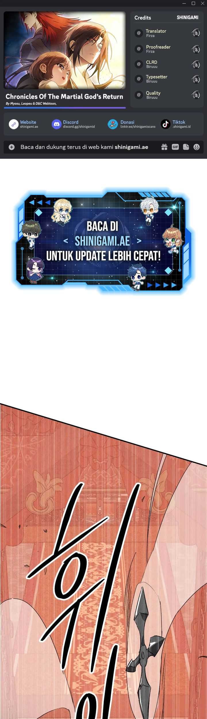 Komik Chronicles Of The Martial God’s Chapter 114 gambar nomor 1