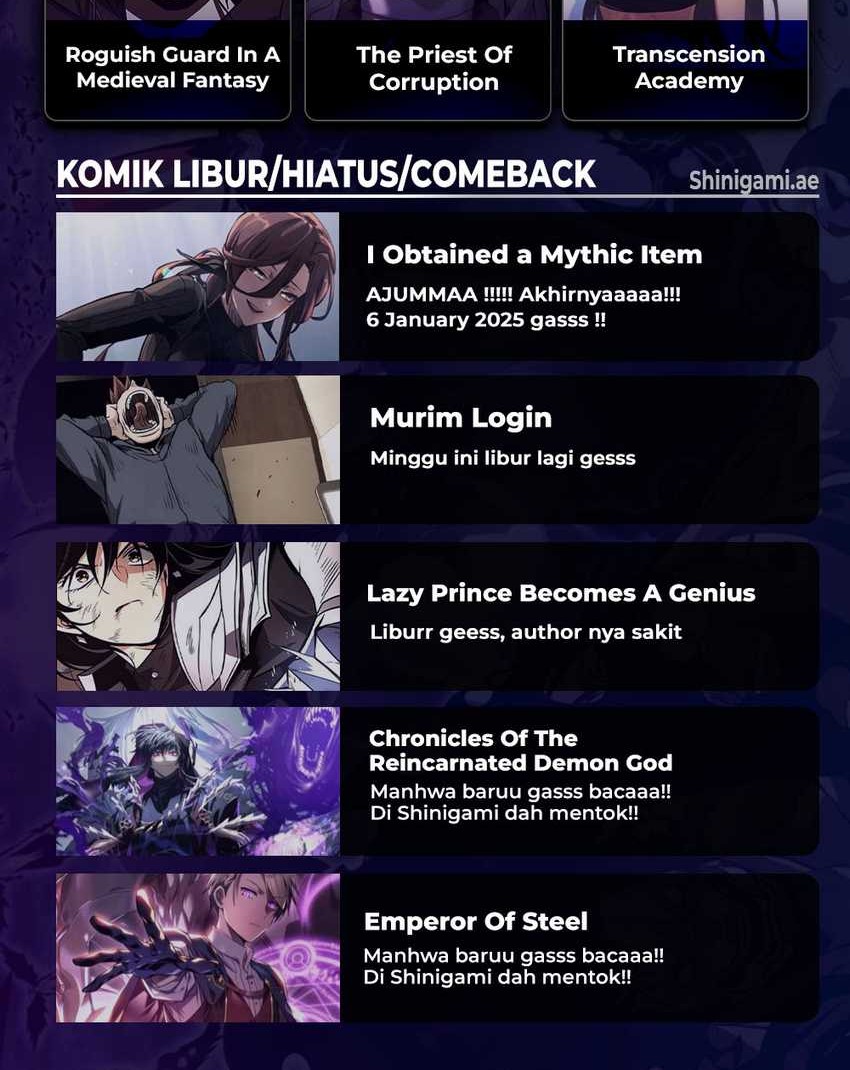 I Obtained a Mythic Item Chapter 109 Gambar 92