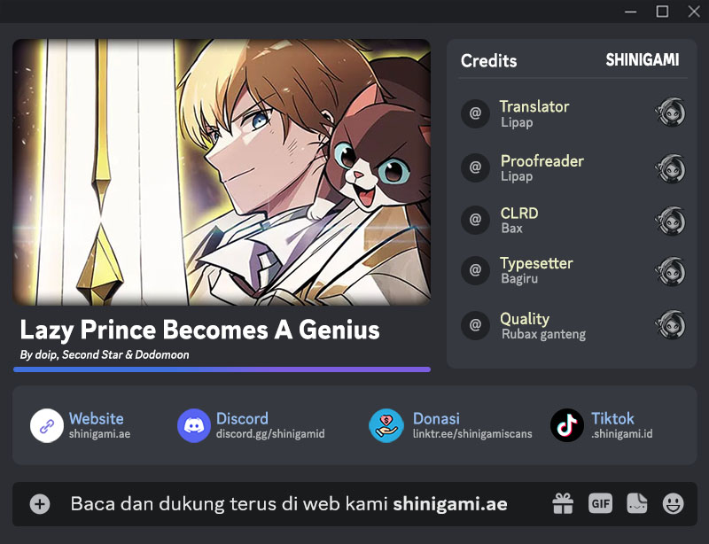 Komik Lazy Prince Becomes a Genius Chapter 127 gambar nomor 1