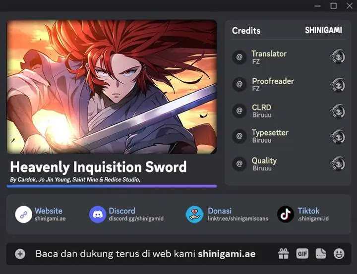 Komik Heavenly Inquisition Sword Chapter 108 gambar nomor 1
