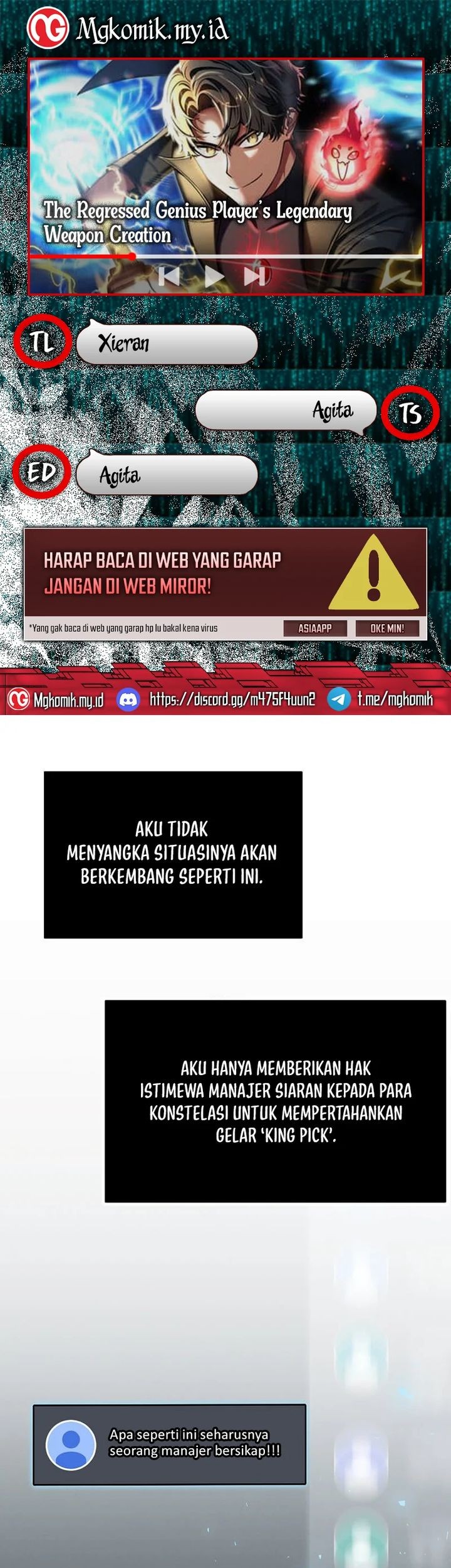 Komik The Regressed Genius Player’s Legendary Weapon Creation Chapter 22 gambar nomor 1