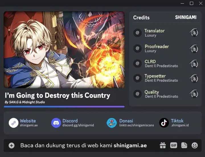 Komik I’m Going To Destroy This Country Chapter 03 gambar nomor 1