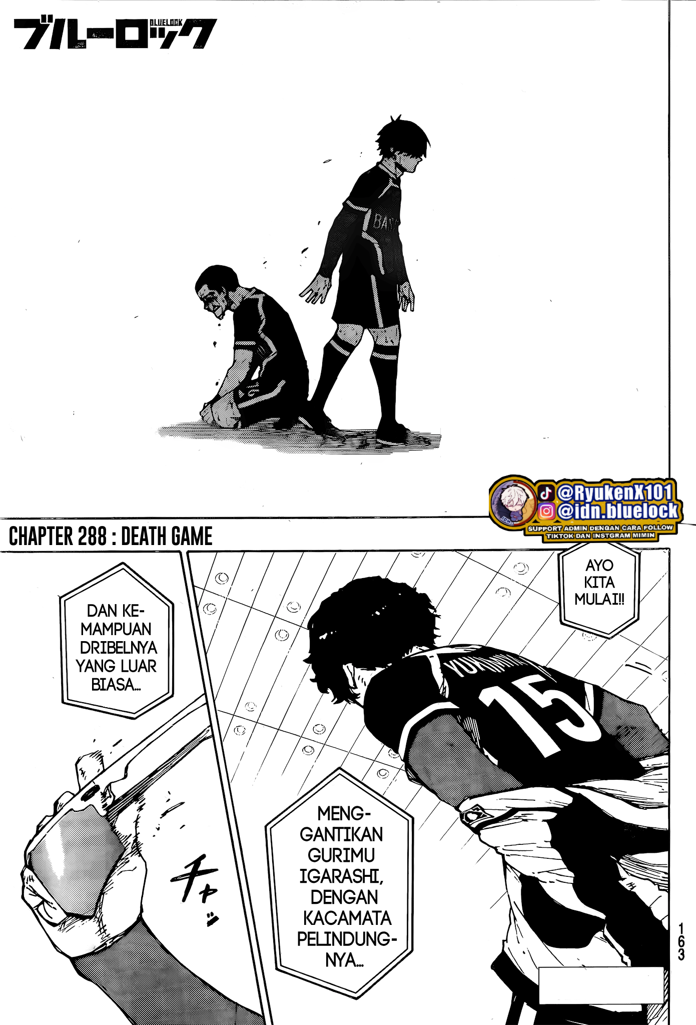 Komik Blue Lock Chapter 288 gambar nomor 1