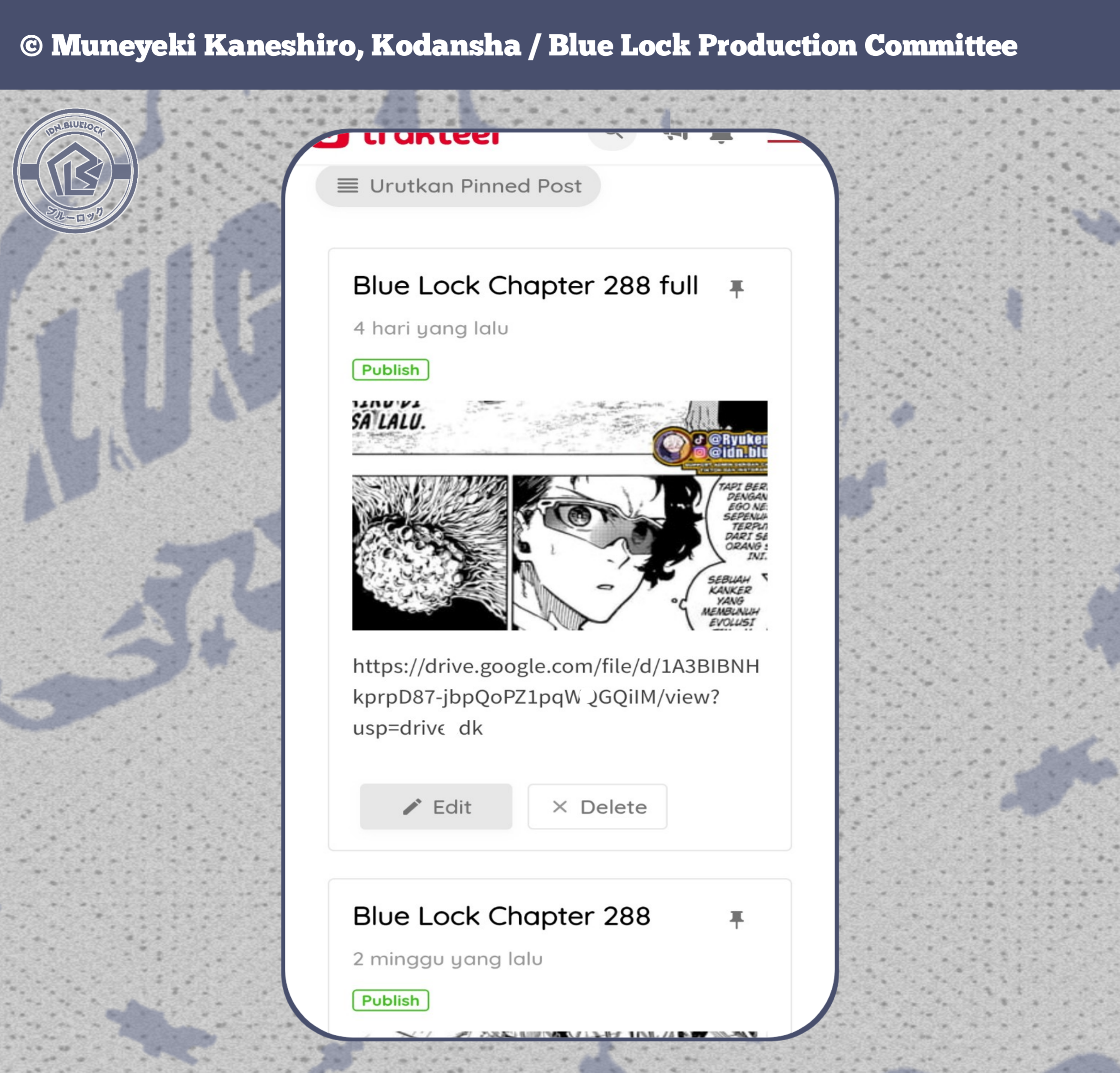 Blue Lock Chapter 288 Gambar 21