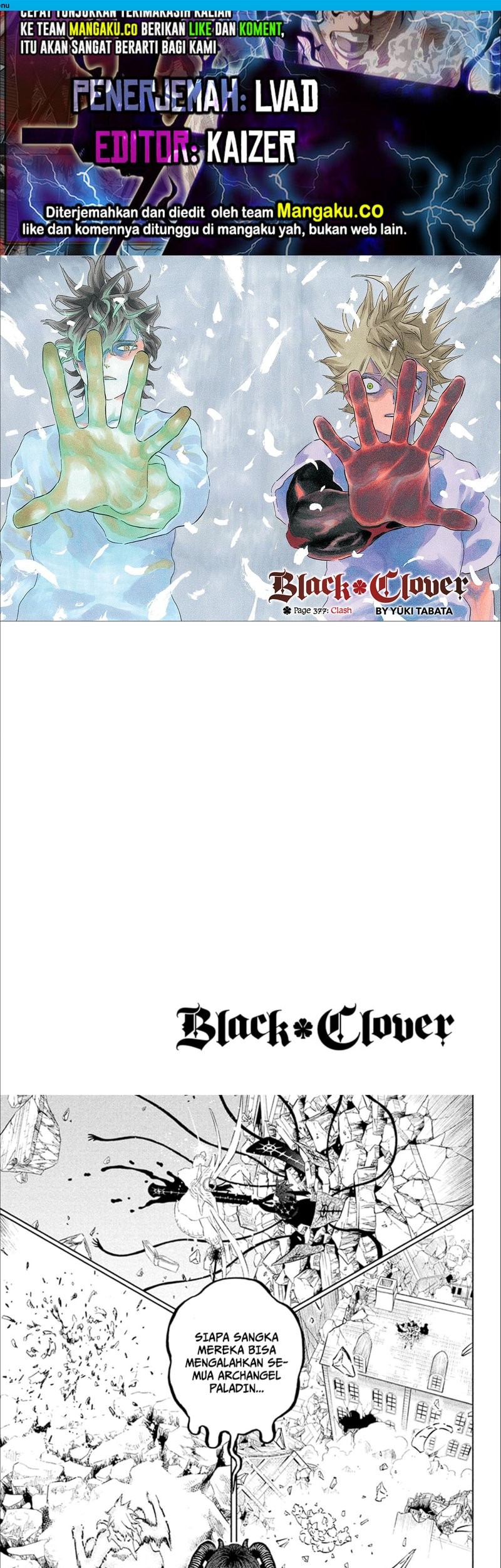 Komik Black Clover Chapter 377 gambar nomor 1