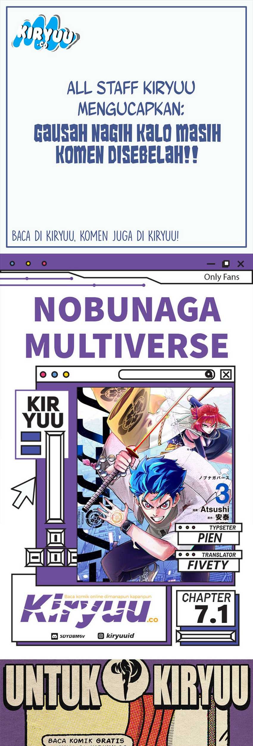 Komik Nobunaga Multiverse Chapter 07.1 gambar nomor 1