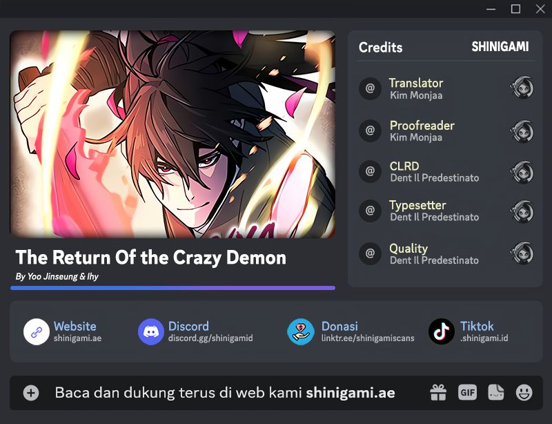 Komik Return of the Mad Demon Chapter 139 gambar nomor 1