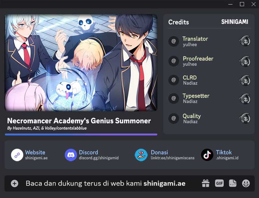 Komik Necromancer Academy’s Genius Summoner Chapter 152 gambar nomor 1