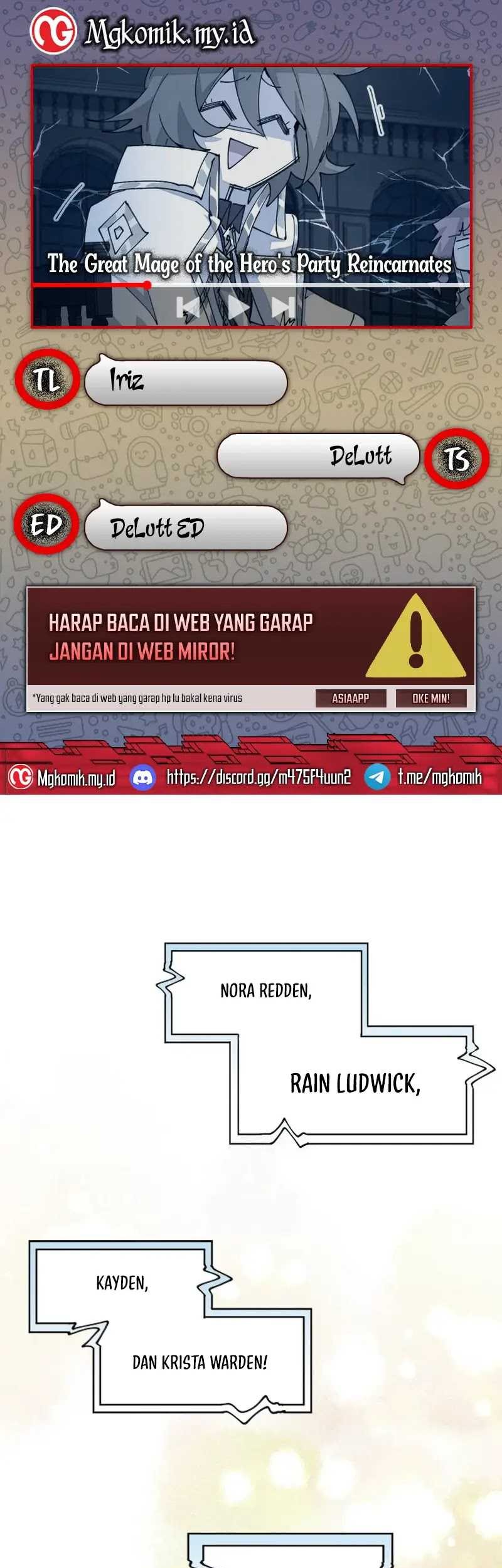 Komik The Rebirth of the Hero’s Party’s Archmage Chapter 64 gambar nomor 1