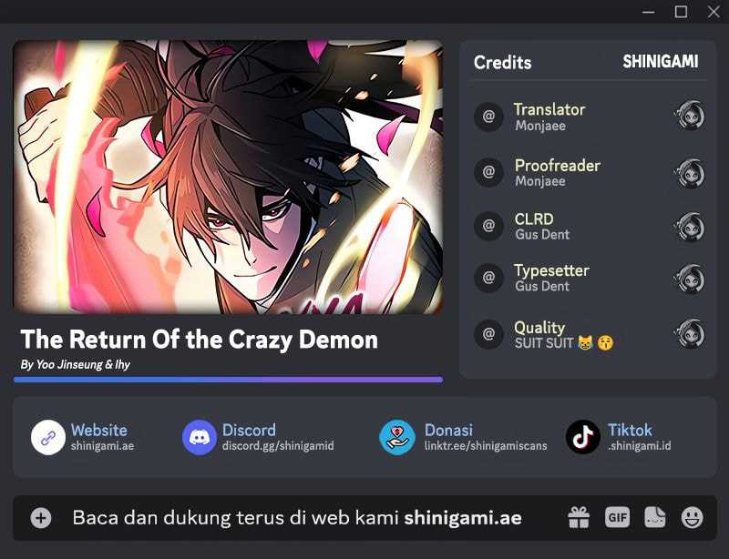 Komik Return of the Mad Demon Chapter 145 gambar nomor 1