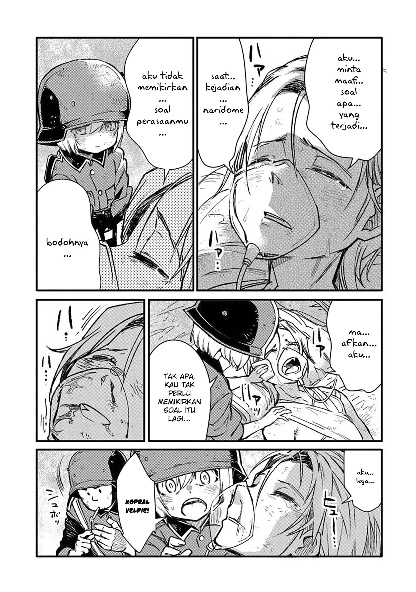 TS Eiseihei-san no Senjou Nikki Chapter 14 Gambar 16