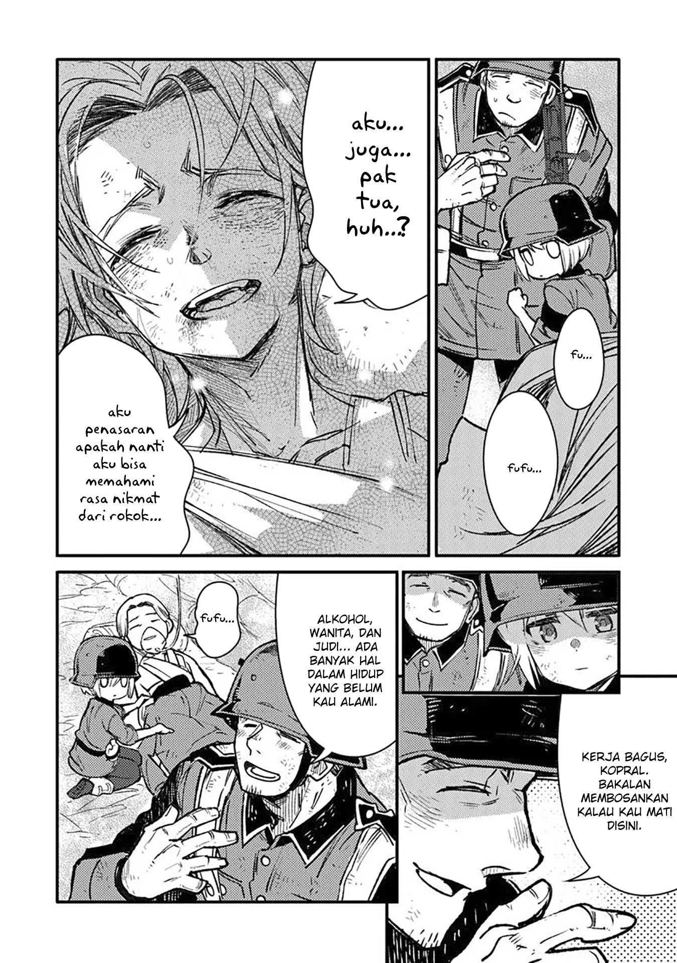 TS Eiseihei-san no Senjou Nikki Chapter 14 Gambar 18