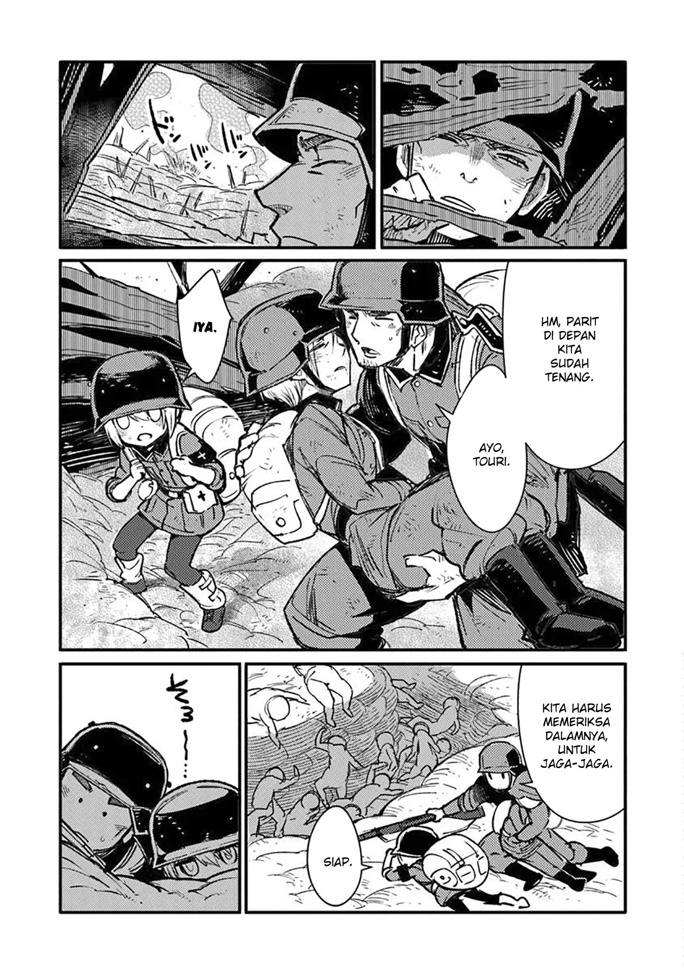 TS Eiseihei-san no Senjou Nikki Chapter 14 Gambar 13