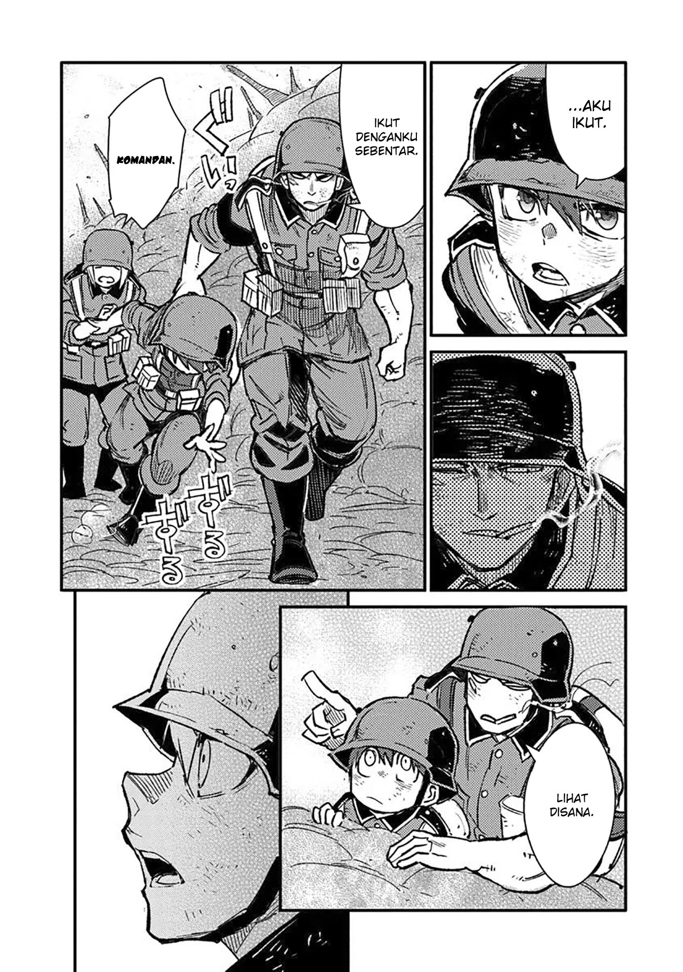 TS Eiseihei-san no Senjou Nikki Chapter 14 Gambar 26