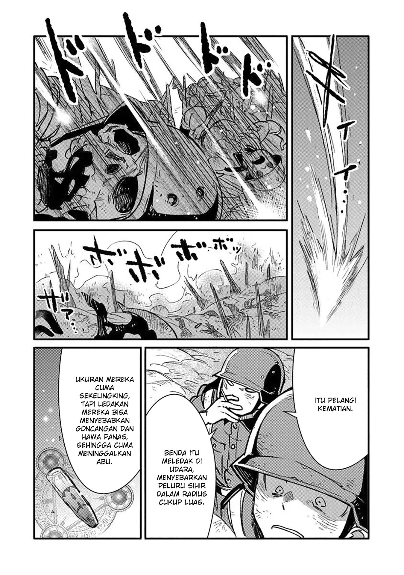 TS Eiseihei-san no Senjou Nikki Chapter 14 Gambar 28