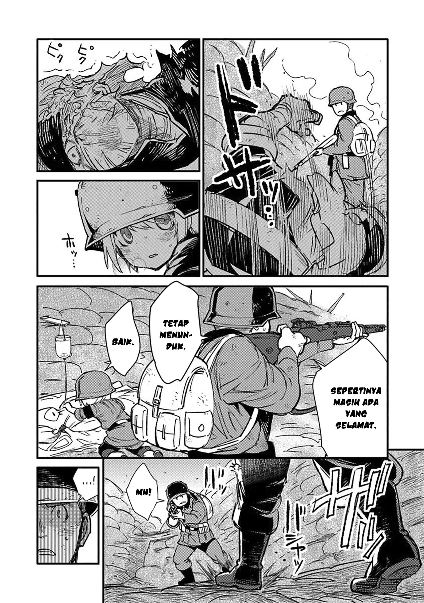 TS Eiseihei-san no Senjou Nikki Chapter 14 Gambar 20