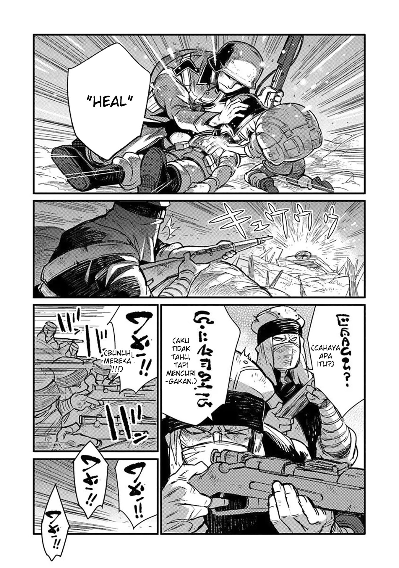 TS Eiseihei-san no Senjou Nikki Chapter 14 Gambar 6