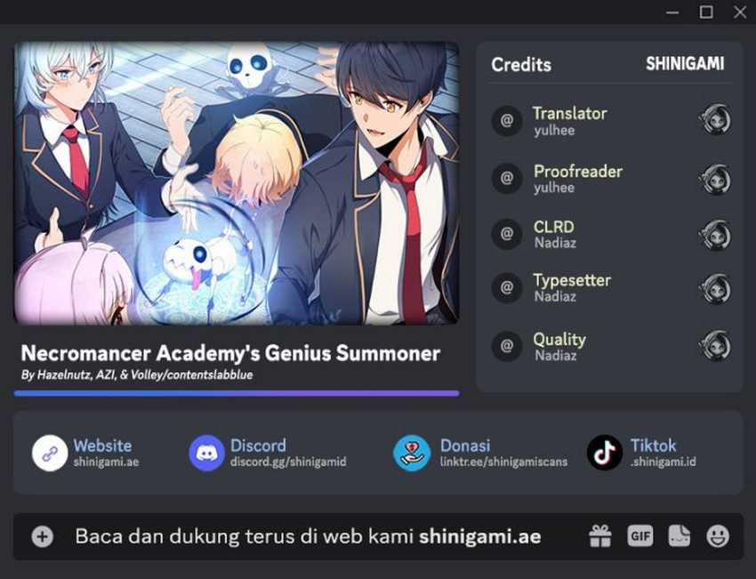Komik Necromancer Academy’s Genius Summoner Chapter 160 gambar nomor 1