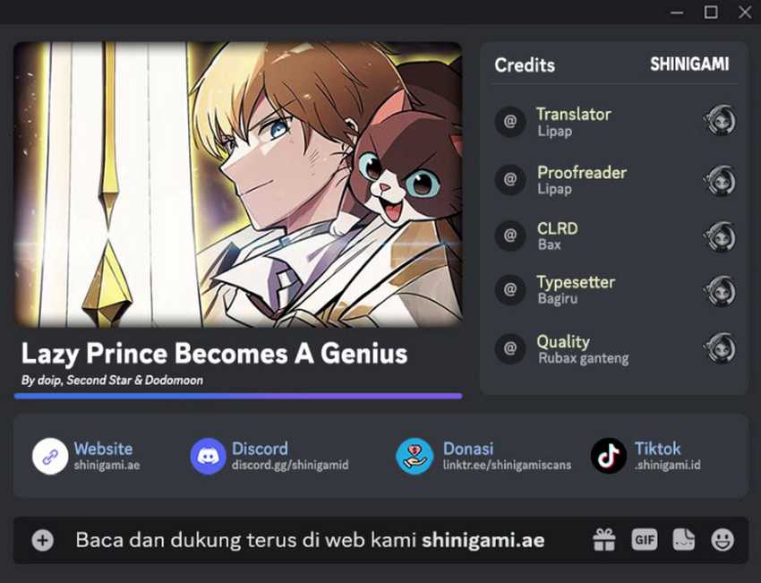 Komik Lazy Prince Becomes a Genius Chapter 137 gambar nomor 1