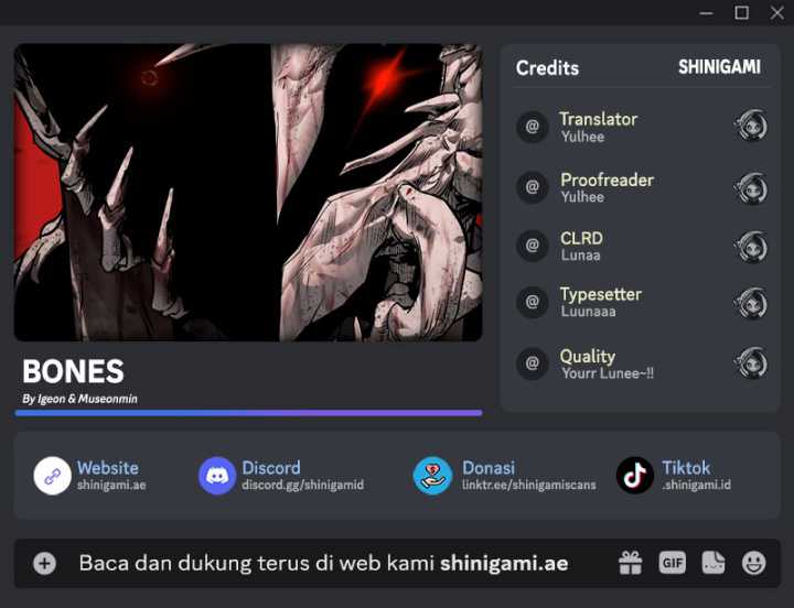 Komik Bones Chapter 25 gambar nomor 1