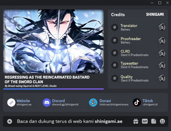 Komik Regressing As The Reincarnated Bastard Of The Sword Clan Chapter 39 gambar nomor 1