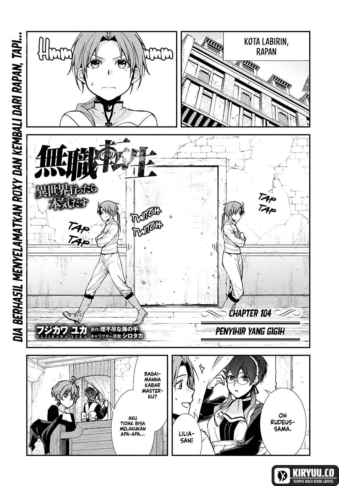 Manga Mushoku Tensei: Isekai Ittara Honki Dasu Chapter 104 gambar nomor 2