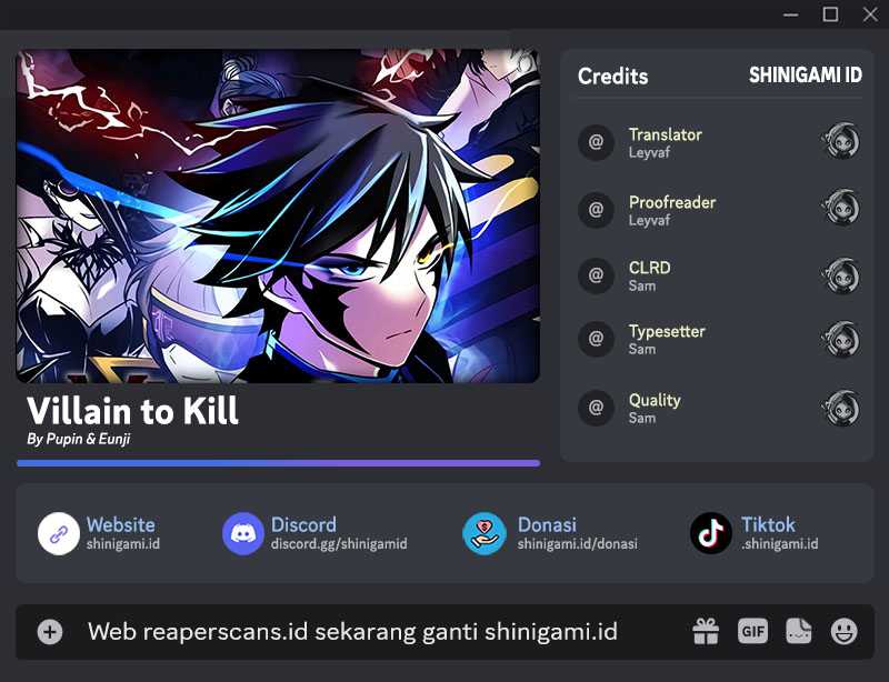 Komik Villain To Kill Chapter 86 gambar nomor 1