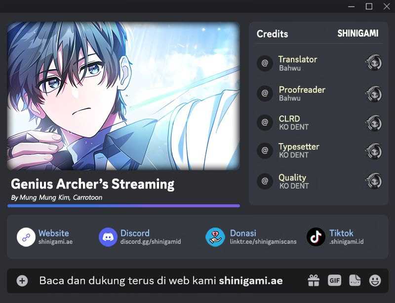 Komik Genius Archer’s Streaming Chapter 54 gambar nomor 1