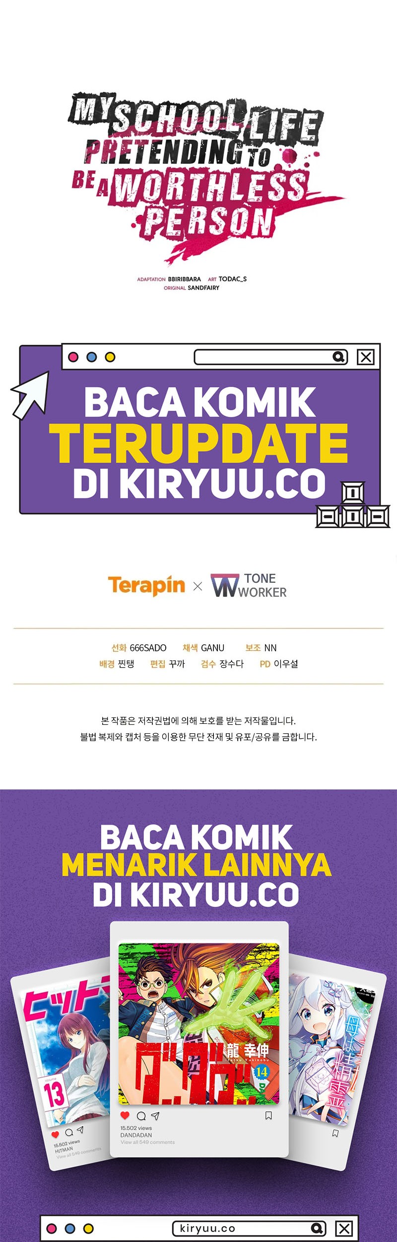 My School Life Pretending to Be a Worthless Person Chapter 96 Gambar 53