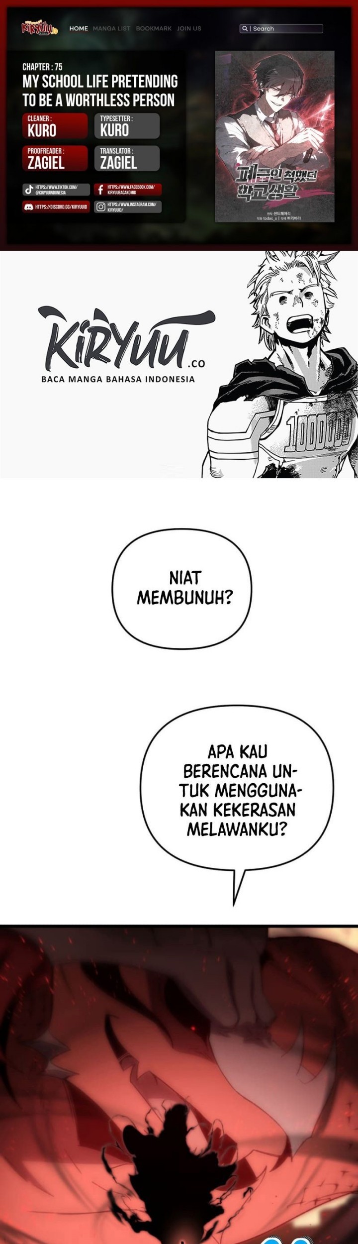 Komik My School Life Pretending to Be a Worthless Person Chapter 75 gambar nomor 1