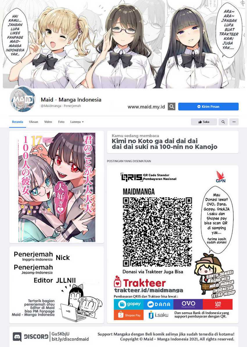 Manga Kimi no Koto ga Dai Dai Dai Dai Daisuki na 100-ri no Kanojo Chapter 129 gambar nomor 2