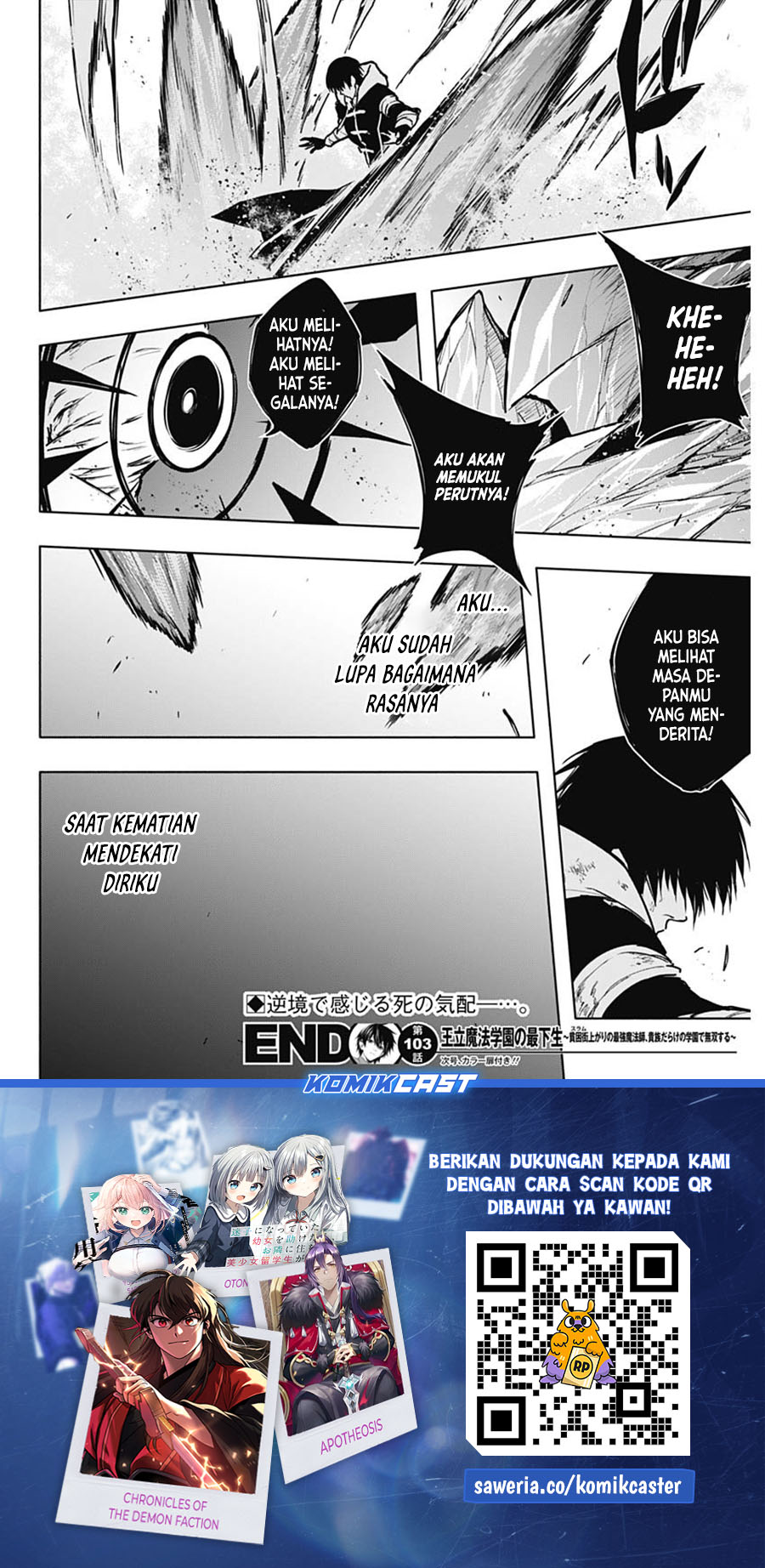 Ouritsu Mahou Gakuen no Saikasei: Slum Agari no Saikyou Mahoushi, Kizoku darake no Gakuen de Musou suru Chapter 103 Gambar 19