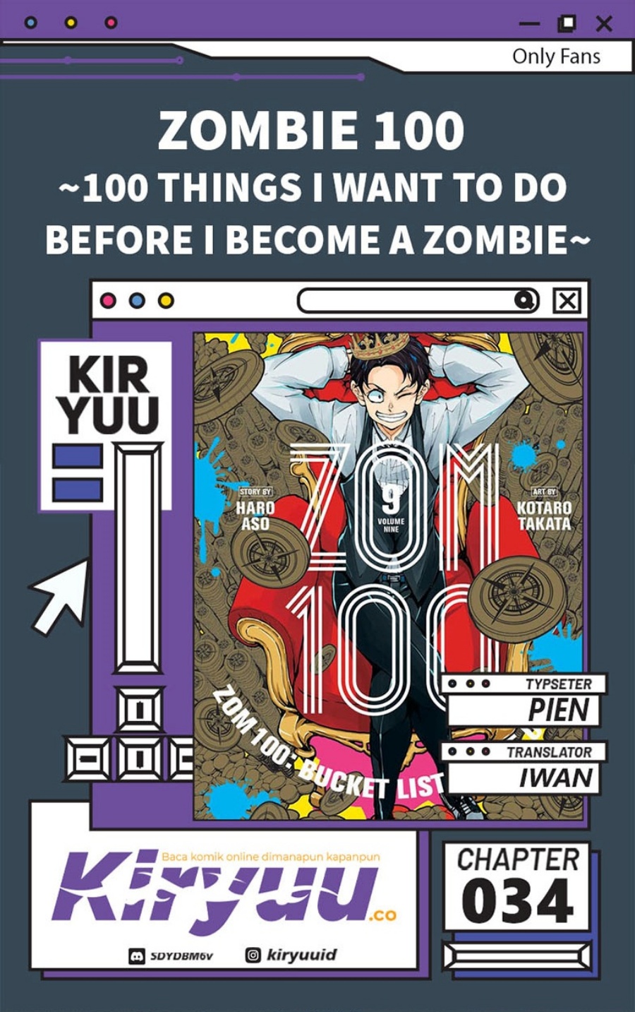 Komik Zombie 100 ~Zombie ni Naru Made ni Shitai 100 no Koto~ Chapter 34 gambar nomor 1