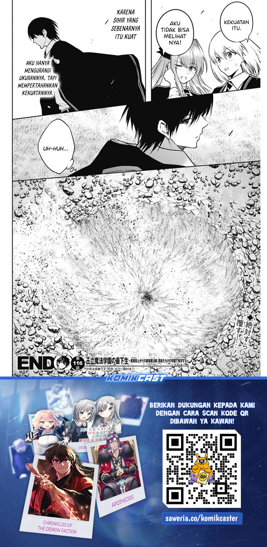 Ouritsu Mahou Gakuen no Saikasei: Slum Agari no Saikyou Mahoushi, Kizoku darake no Gakuen de Musou suru Chapter 116 Gambar 18